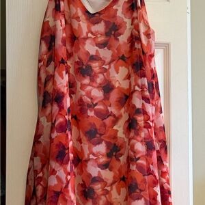 Peach Love California Red Floral Mini Dress